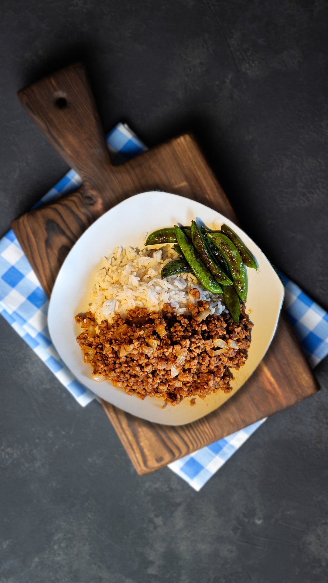 Quick Korean-Inspired vegan mince & Rice